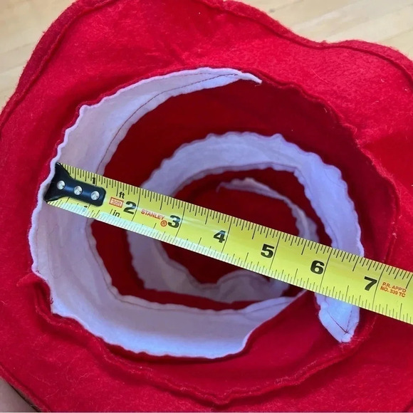 Dr. Seuss Tall Red White Striped Cat In The Hat Top Hat - Picture 6 of 7